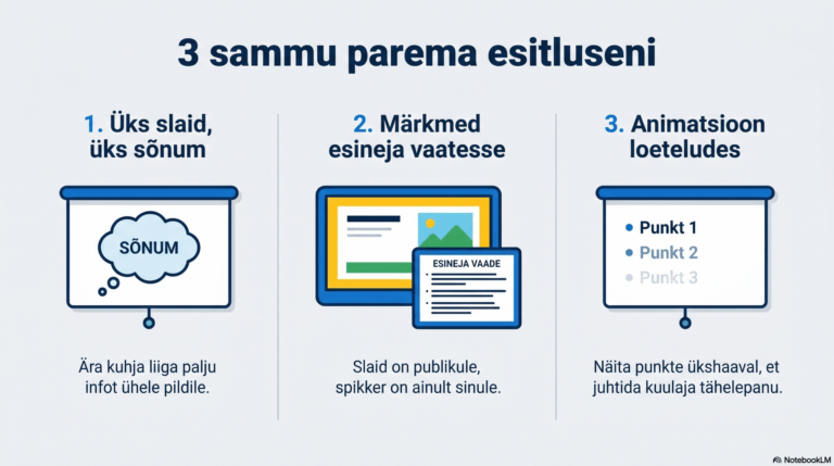 Avaliku esinemise konsultatsiooni märkmed